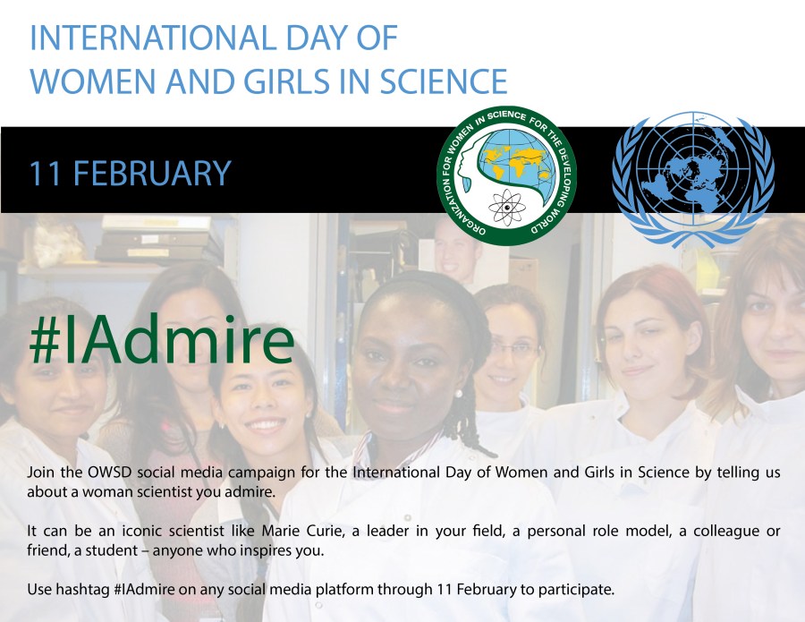 Intl Day of Women and Girls in Science 2019 - poster